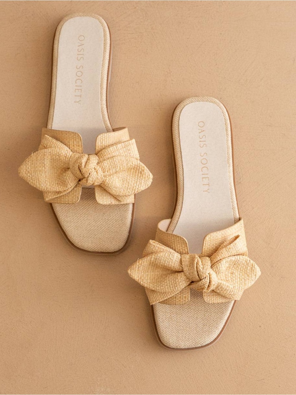 The Ginny | Natural Textured Bow Slide